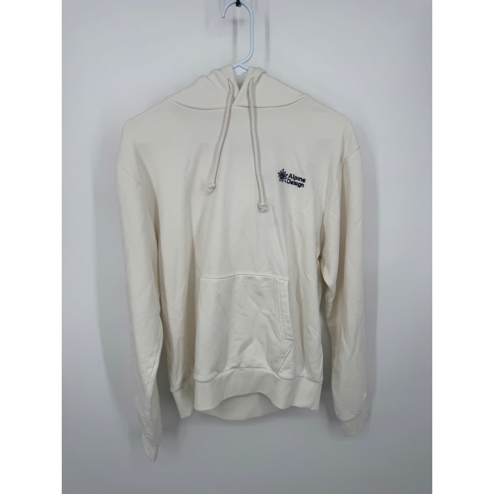NWT Alpine Design Logo Fleece Hoodie Men Small‎ Alpine Snow Long Sleeve Pullover